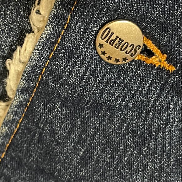 SCORPIO USA Sherpa lined Jean jacket Size Small - Picture 5 of 9